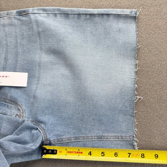 Vigoss Women's Ace High Rise Stretch Raw Hem Denim Bermuda Shorts Size 15/32 NWT - Picture 11 of 11